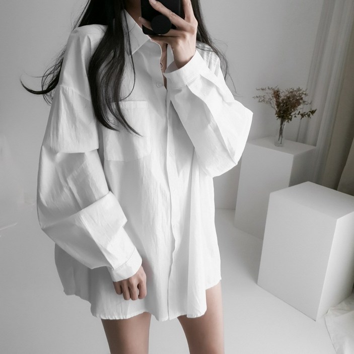 레이디스룸 남친셔츠 여성 오버핏 셔츠 남방 레이디스룸 남친셔츠 여성 오버핏 셔츠 남방