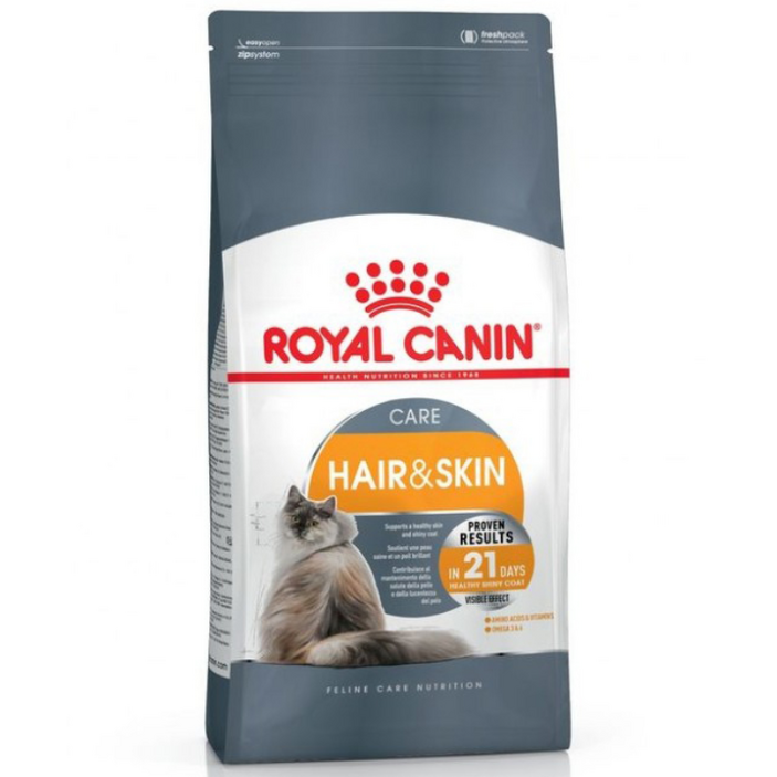 로얄캐닌 캣 헤어&스킨 케어 2kg 고양이 털 피부관리, 1개