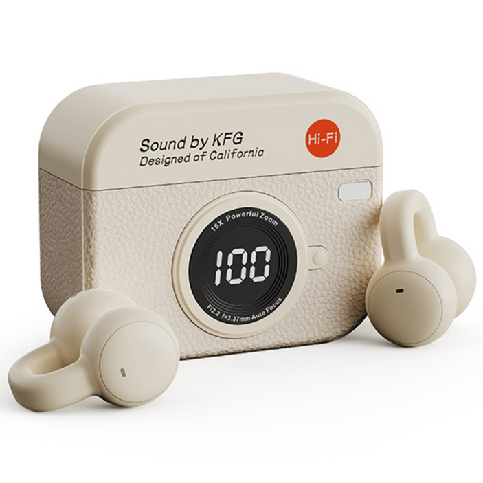 UB 레트로 감성 카메라 블루투스 이어폰 무선 HiFi 터치 이어버드 음악감상 게이밍 선물