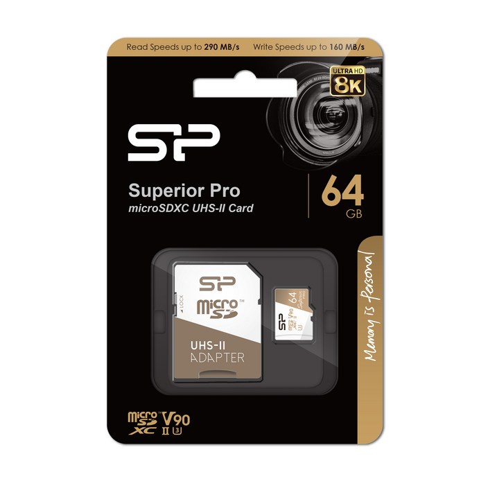 실리콘파워 Superior Pro microSDXC UHSII 8K, 64GB