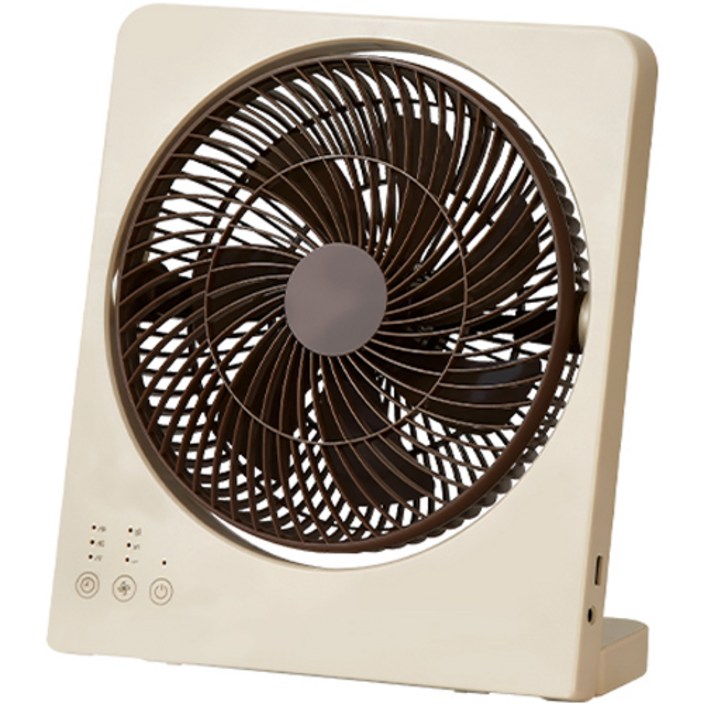 르젠 무선 스퀘어팬 선풍기 LZEFEMB10, LZEFEMB10, 베이지  브라운