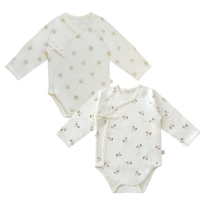 베이비앤아이 사계절 배냇슈트 2종 세트