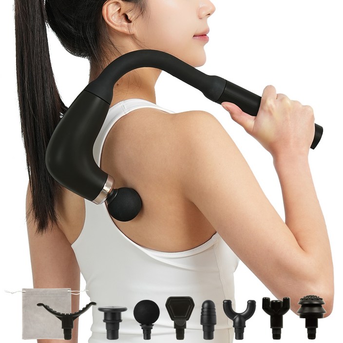 인사이디 효도손 전동 커브 마사지기 IMG-3, IMG-3, 블랙