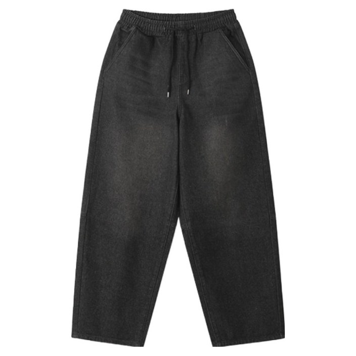 엠엔씨 남성용 커브드 벌룬 밴딩 청바지 MDIP630BJ