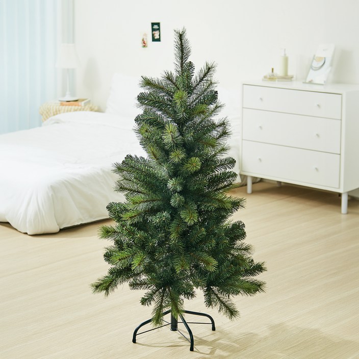 크리스마스 PVC 무장식 트리 + 니들 세트