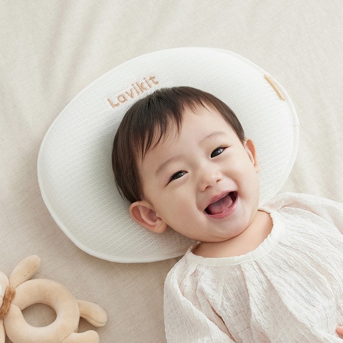 라비킷 유아용 라이너 루프트 필로우 두상베개, 화이트, 1개