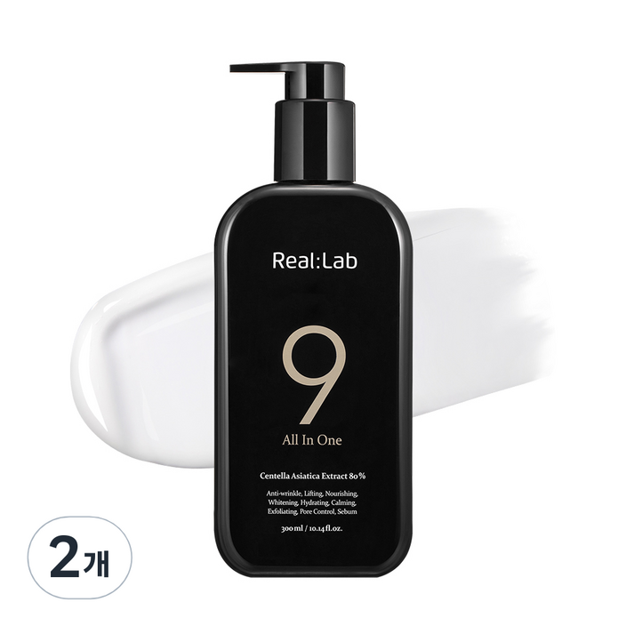 리얼랩 나인 올인원, 300ml, 2개 리얼랩 나인 올인원, 300ml, 2개