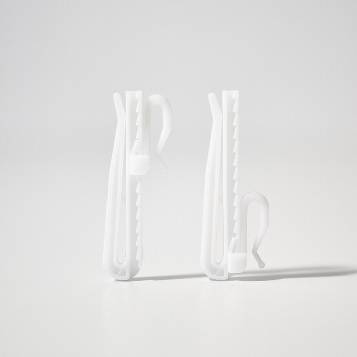 끌래망스 높이조절 플라스틱 커튼핀 1.5 x 8.5 cm