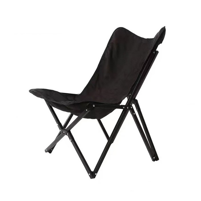코끼리캠핑 알루미늄 접이식 휴대용 캠핑 의자 소 CCA5068, 블랙, 1개