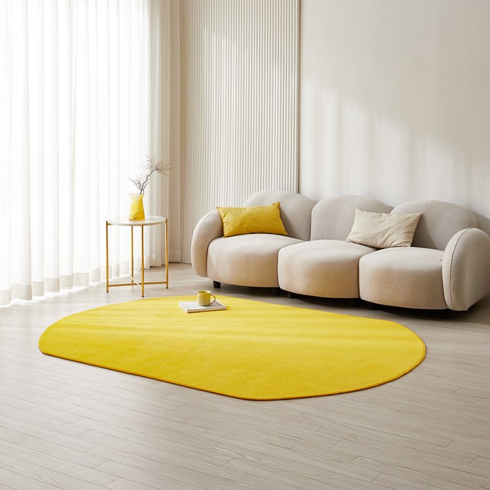 이니띠움 컬러마일드 타원형 러그