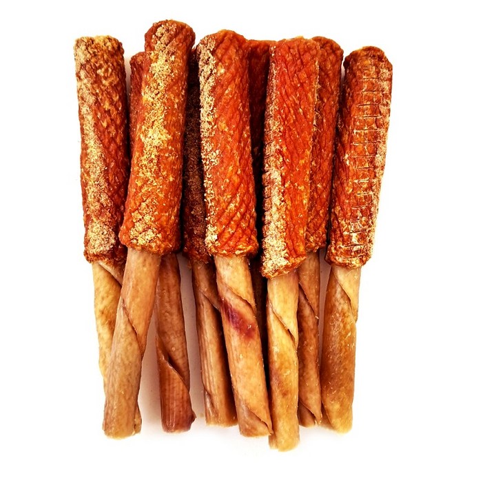 중대형견 애견간식 촌뜨기펫 스틱바치킨말이 포크황태 L 480g10개입 국내제조, 48.06g, 10개, 포크황태