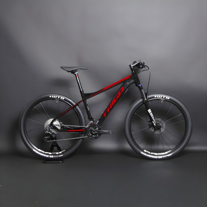 풀시마노 데오레 30단 락샥 유압 MTB 자전거, 블랙레드
