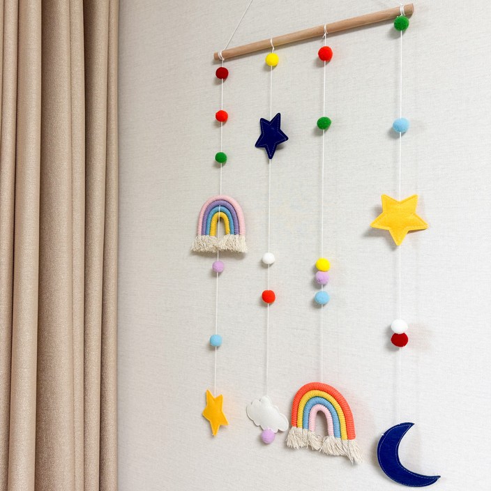 올프리즘 무지개별 월행잉 사진 정리 마크라메