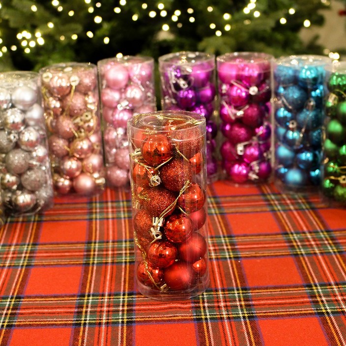 왓위셀 스파클링 트리 오너먼트세트 24p, 1세트, 실버