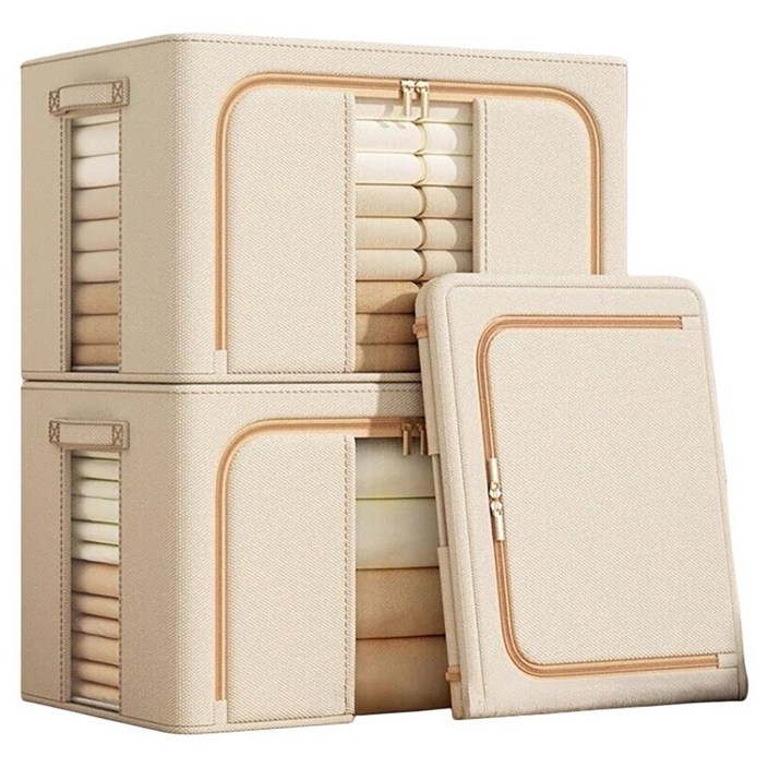 유미코 패브릭 리빙박스 접이식 옷장 정리함 이불 옷 수납박스