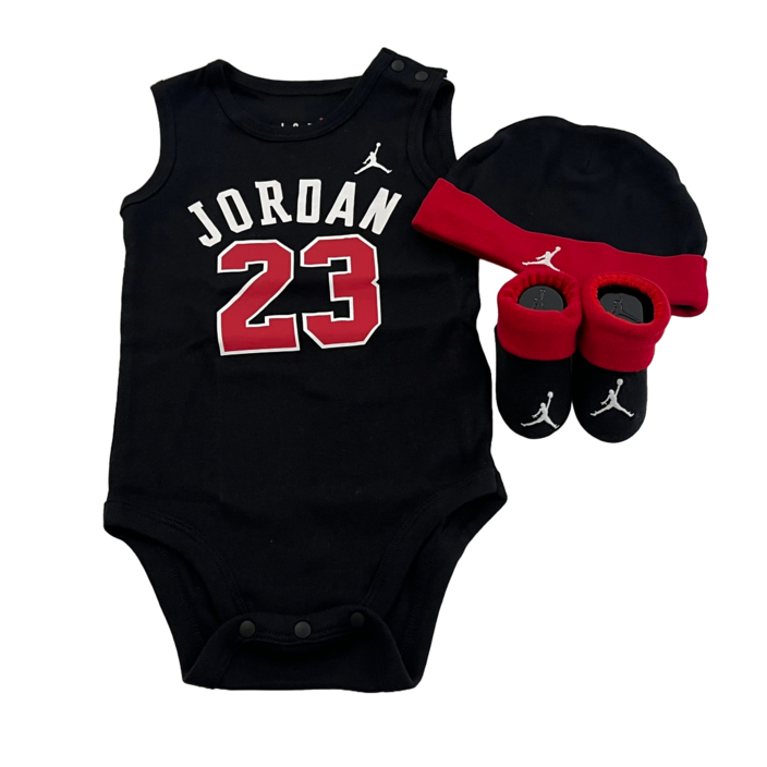 [나이키 정품] 조던 베이비 네이비 우주복+모자+양말 세트 백일선물 출산선물