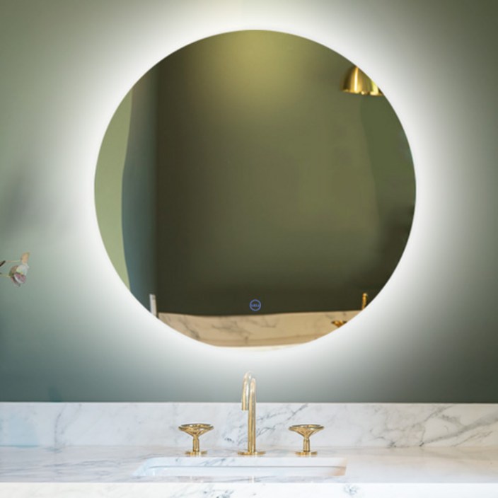 LED거울 간접 화장대 원형 미용실 인테리어 욕실LED거울 조명 방습기능 밝기조절 색온도 조절가능 600사이즈