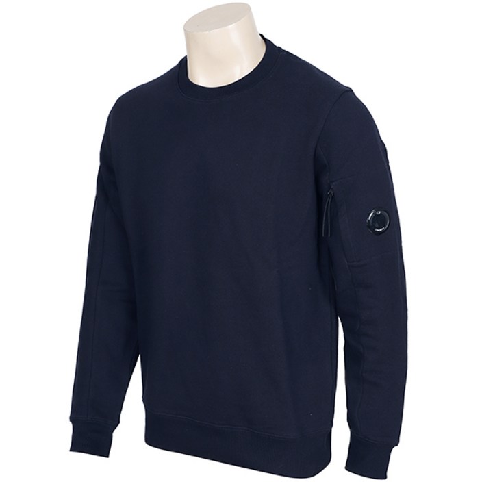 C.P. COMPANY DIAGONAL RAISED FLEECE LENS 크루 10CMSS045A005086W 888