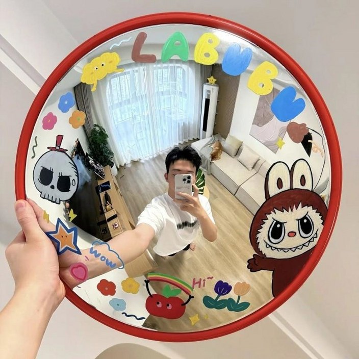 카페 인테리어 포토존 거울 까페 28x60cm 거울인테리어 30cm 12색