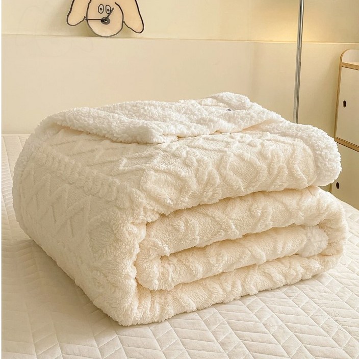YYT 겨울 이중 융단 기모 두꺼운 무릎담요