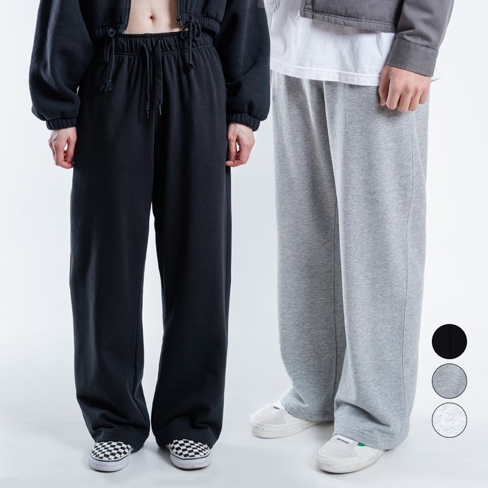 맥스모어 M3XL 루즈핏 와이드 스웨트 팬츠 남여공용 빅사이즈 트레이닝 바지