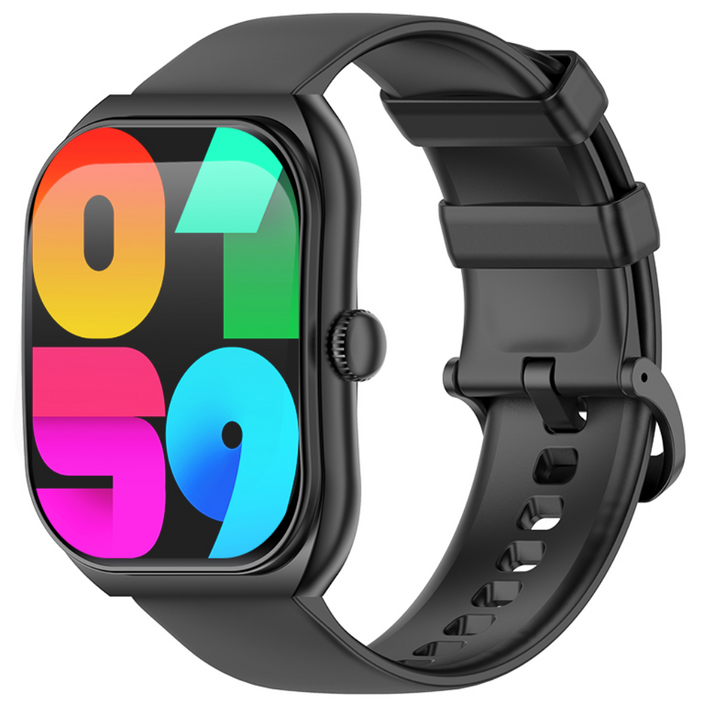 PEJE 2.01인치 2.5D 곡면 큰화면 GPS 운동 전천후 건강 모니터링 블루투스 통화 스마트 워치 51mm, 검정색, 5.1cm, GPS  블루투스