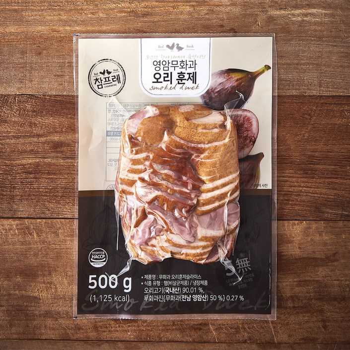 로켓프레시 참프레 무화과 오리훈제 슬라이스, 500g, 1개