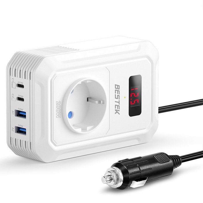 베스텍 200W 차량용 PD QC 파워 인버터