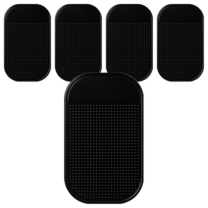 아베스트 사각 논슬립 패드, 블랙, 5개