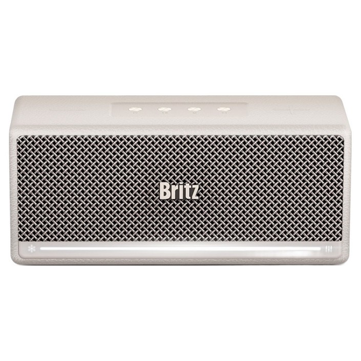 브리츠 플러스 블루투스 스피커, BZGBUTTON, 베이지