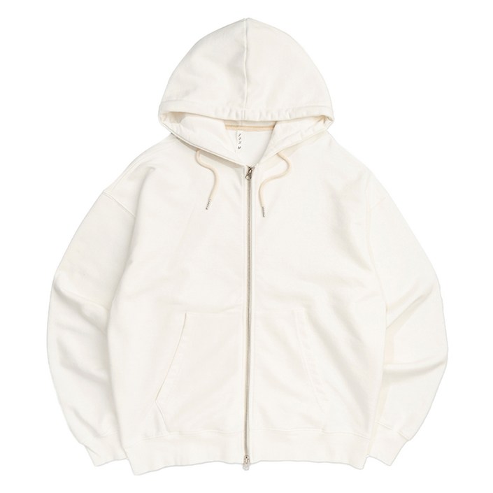 일루소 600G 피그먼트 워싱 후드 집업 자켓