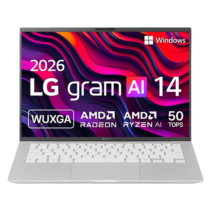 LG전자 2026 그램 AI 14 라이젠 AI 400 시리즈 방문설치, 실버, 14Z95U-GS5CK, 256GB, 16GB, WIN11 Home