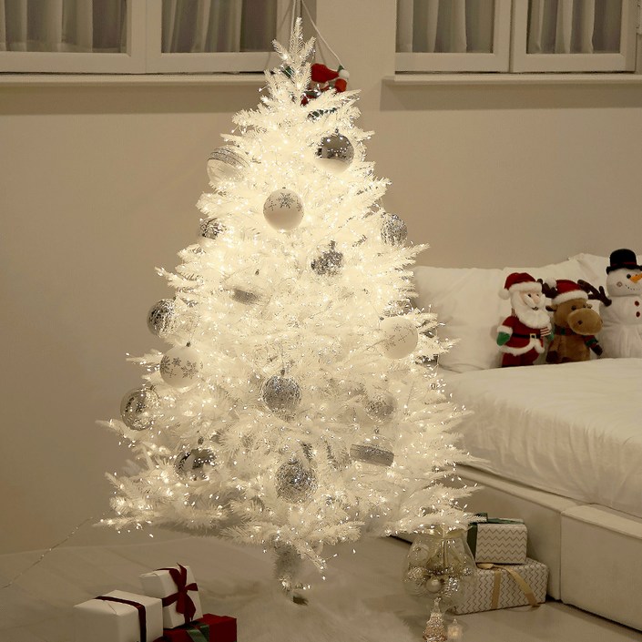 홈트너 크리스마스 트리 오너먼트, 실버트리, 70개