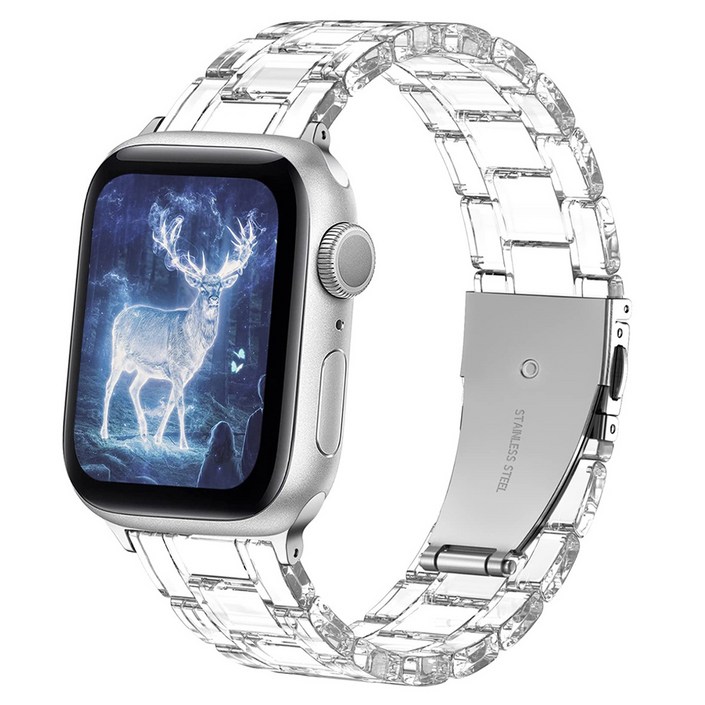 루아러블 애플워치 크리스탈 클리어 브레이슬릿 스트랩