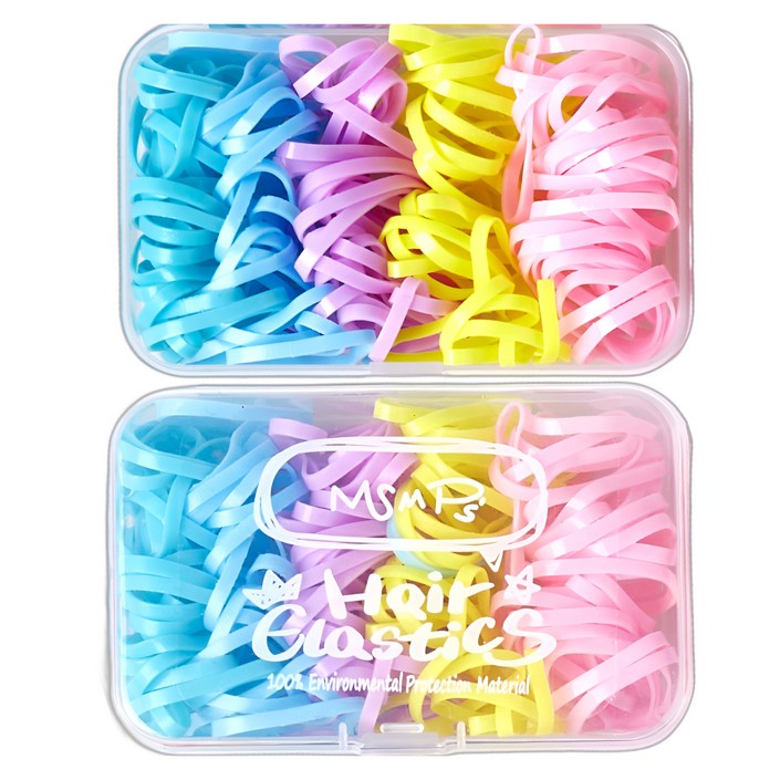 심플리앤 고탄력 간편보관 머리고무줄 300p