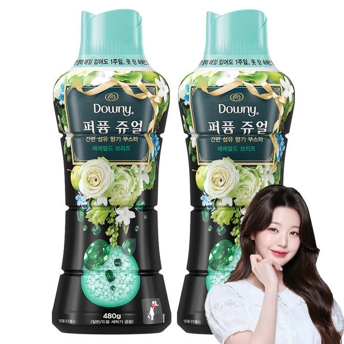 다우니 퍼퓸 쥬얼 에메랄드 브리즈 향기부스터