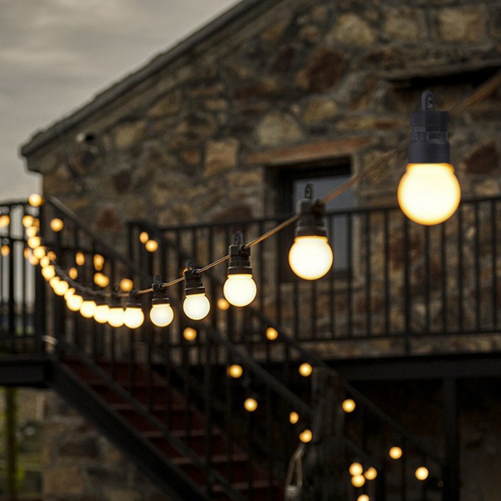 21세기트랜드 LED THE 큰 앵두 줄전구 10M 20구 세트, 화이트캡, 10M, 1세트