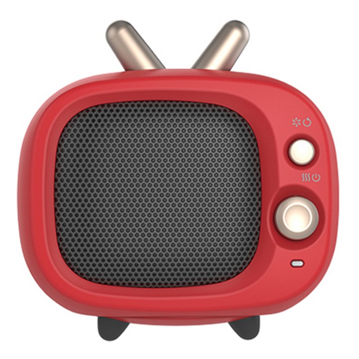 라미 스마트 미니 PTC 팬 히터, LMFHTV01R, 레드