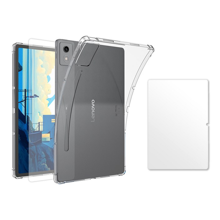 칸탐 케이스  강화유리 세트, 투명, 1세트