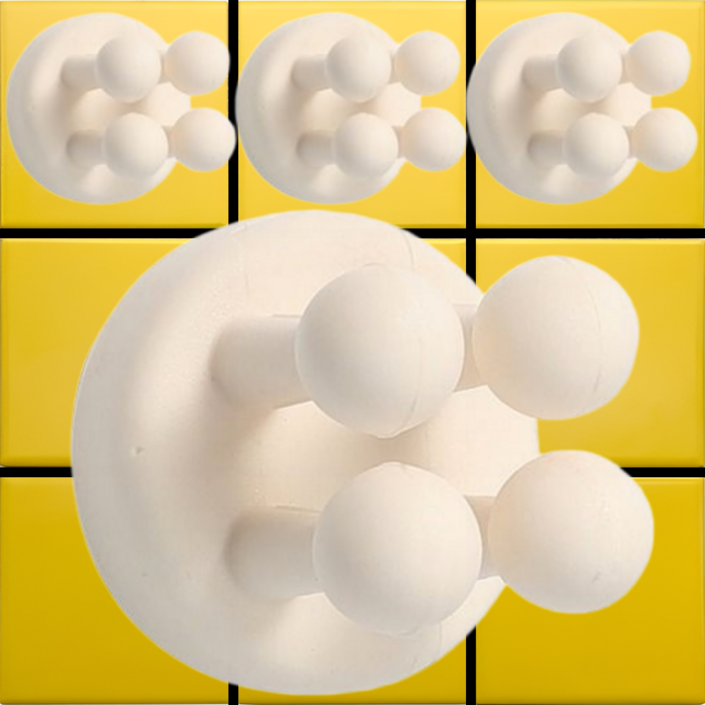 리빙홈디테일 접착식 다용도 실리콘 홀더 칫솔걸이 LHD059, 화이트, 4개