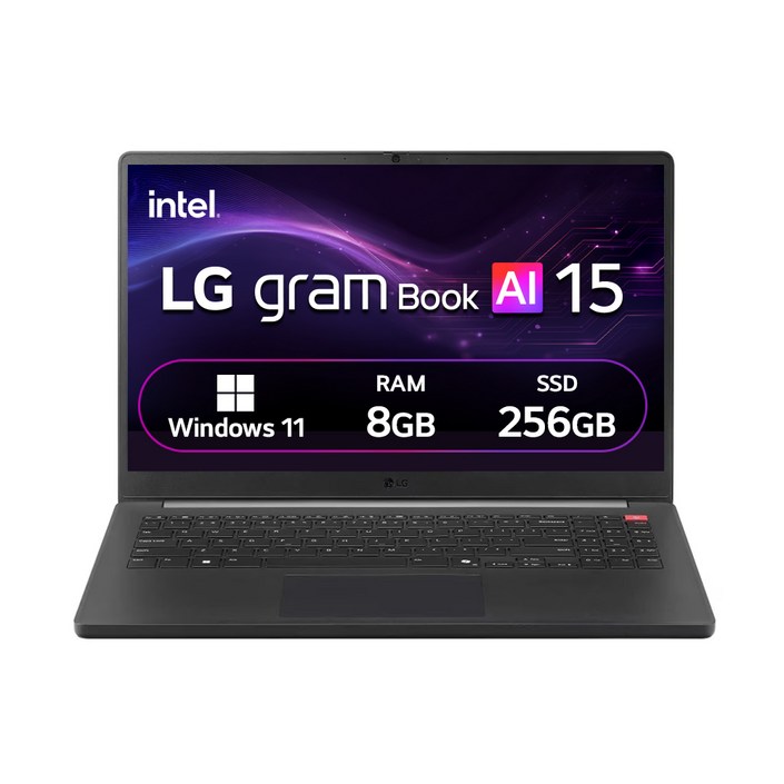 LG전자 2026 그램북 AI 15 코어 Ultra5, 타이탄 블랙, 256GB, 8GB, WIN11 Home, 15U50UGR5CK