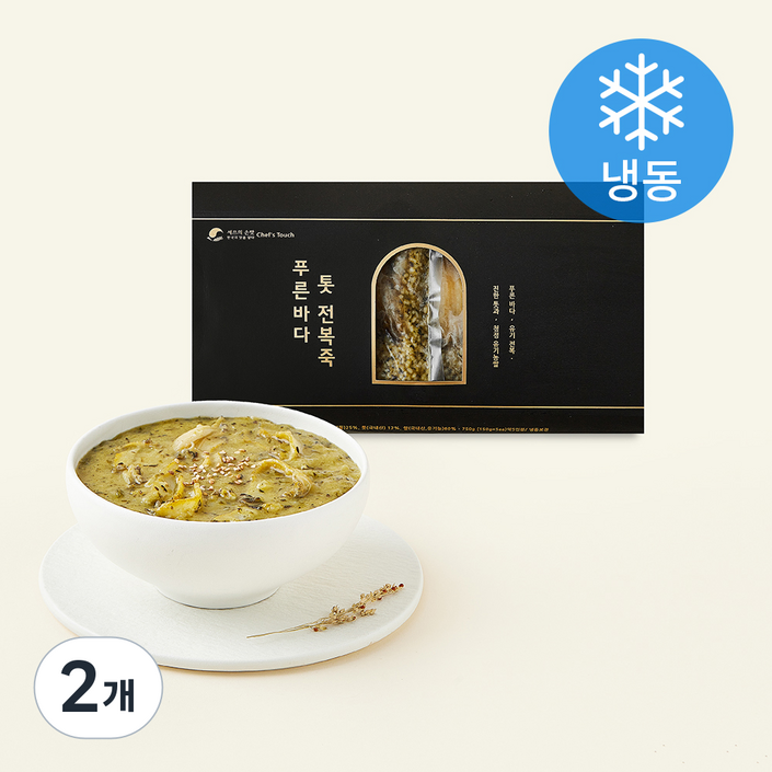 로켓프레시 셰프의손맛 푸른바다 톳 전복죽 5개입 냉동, 750g, 2개