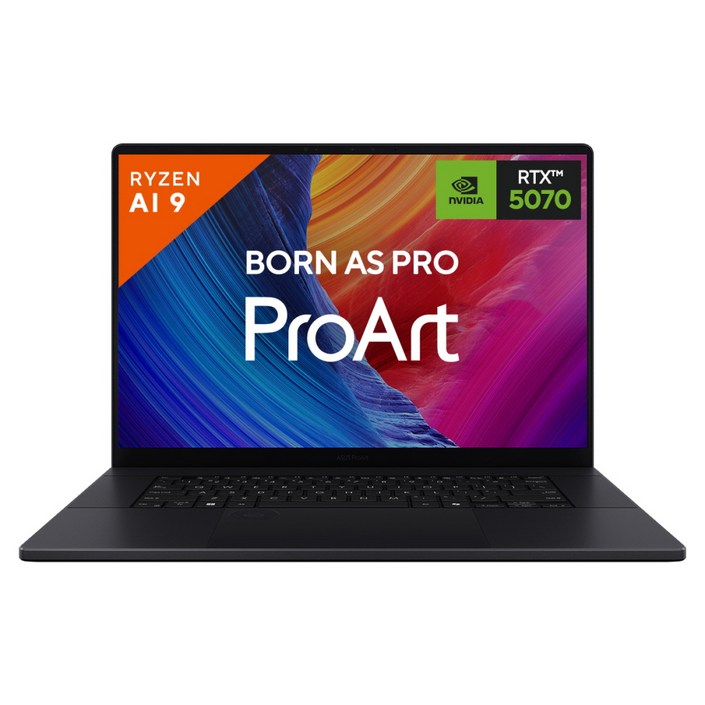 에이수스 2026 프로아트 P16 라이젠 AI 라이젠 AI 300 시리즈 지포스 RTX 5070, 나노 블랙, H7606WPSR260W, 1TB, 32GB, WIN11 Home