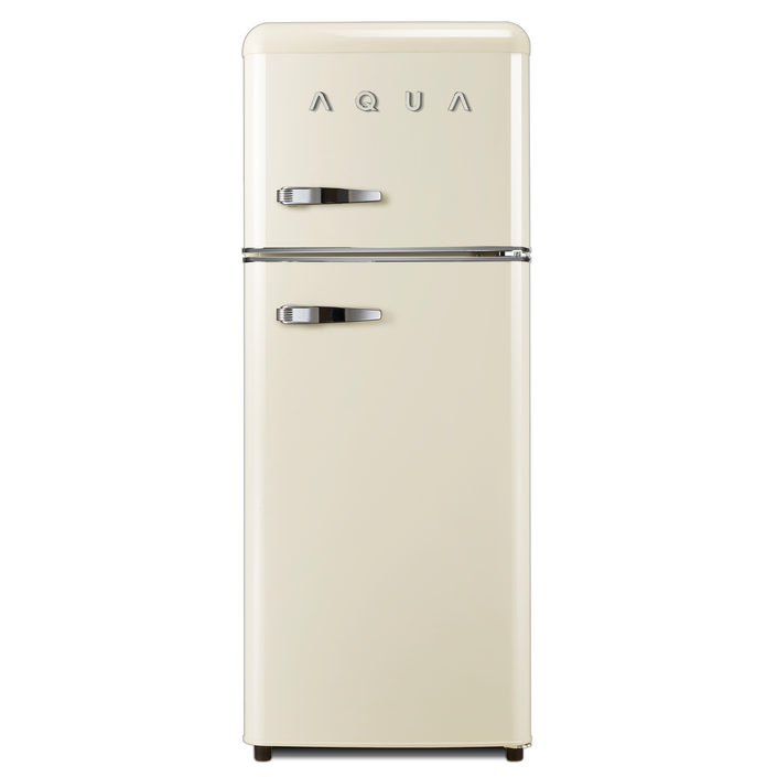 하이얼 아쿠아 레트로 일반소형 냉장고 115L 방문설치, 크림 아이보리, ART118MDI