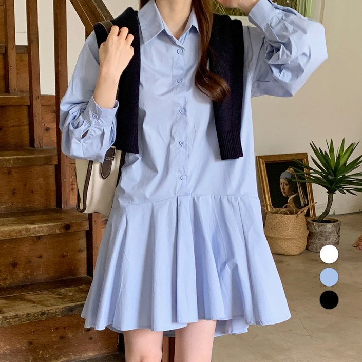 바블링브룩 여성용 셔츠 플레어 레이어드 미디 원피스 바블링브룩 여성용 셔츠 플레어 레이어드 미디 원피스