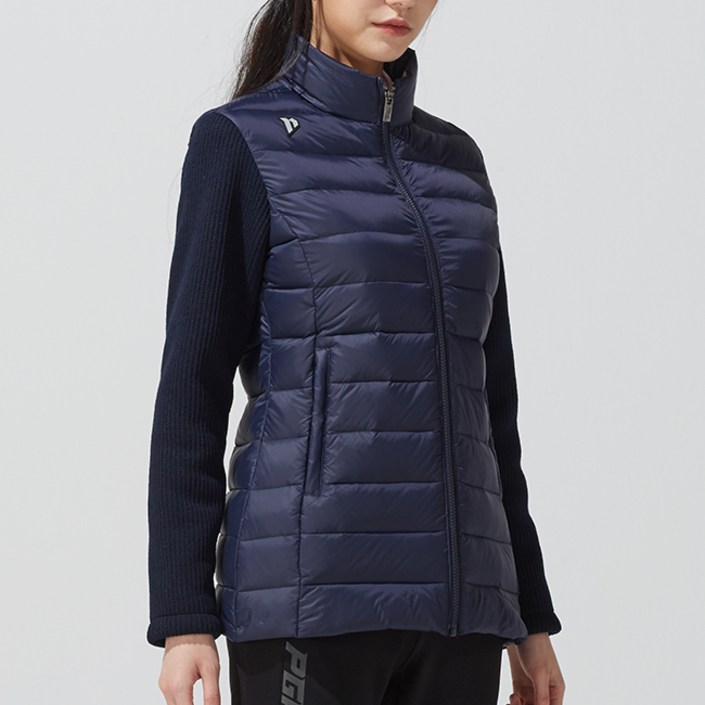 여성 하이브리드 기능성 구스다운 니트자켓 패딩점퍼 골프 탁구 배드민턴 테니스 축구 등산 낚시 캠핑 627
