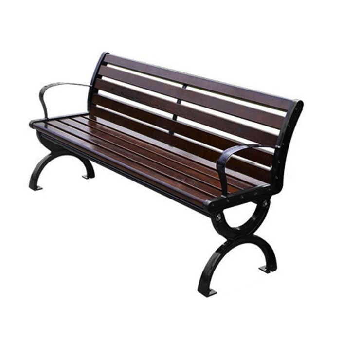 자재통상 야외 벤치 의자 야외용 공원 정원 운동장 철제 주물 원목 등벤치의자 2~4인용