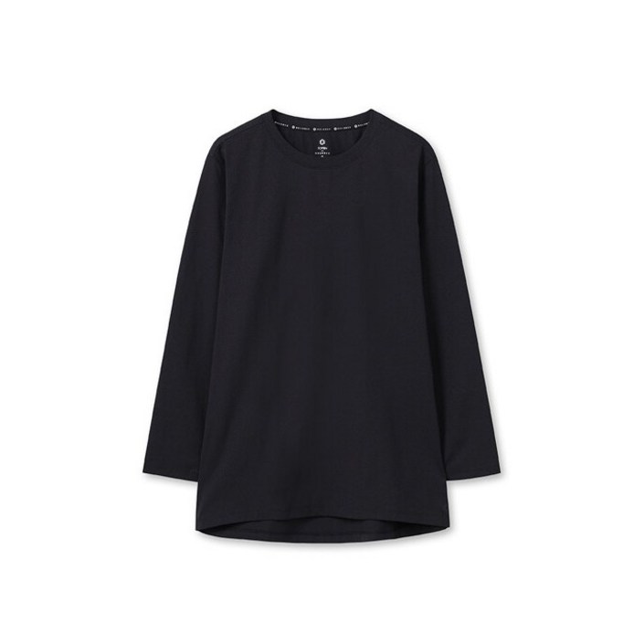 탑텐 밸런스 여성용 여성긴팔티 이너긴팔티 간절기긴팔 무지긴팔 라운드긴팔티 기본긴팔 무지 면긴팔 쭉티 슬리브 긴팔면티 실내복 이너티 긴팔티 (루즈핏) MBF5TS2205(블랙)