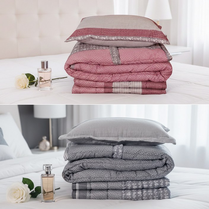 씨엠베드 1인용 이불 풀세트 차렵이불카페트베개커버베개솜4종풀세트 국내생산