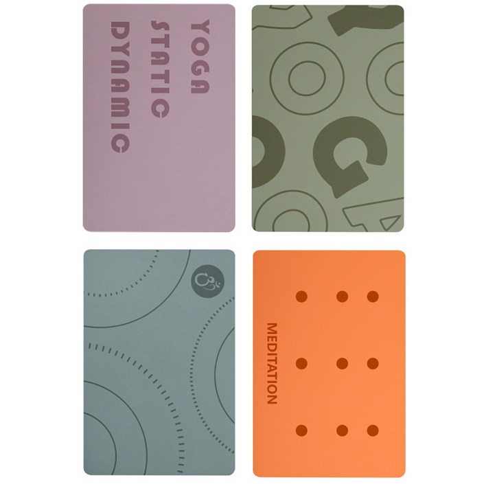 미니요가매트 고무 요가매트 40x60cm 5mm 작은 사이즈 PU 천연 고무 미니 요가 매트